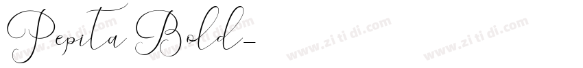 Pepita Bold字体转换